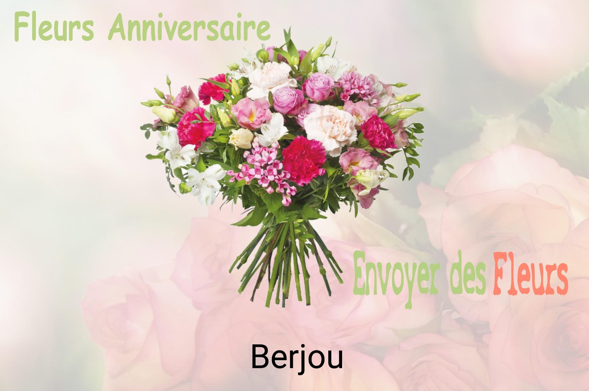 Bouquet de fleurs d’anniversaire livré à Berjou