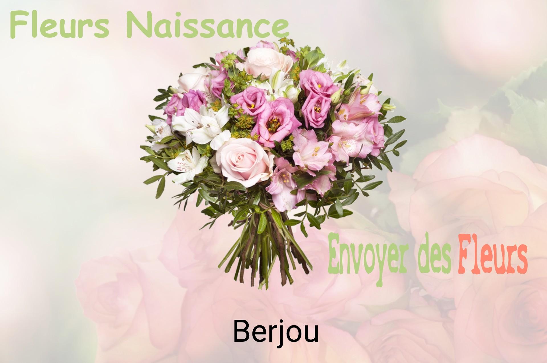 Bouquet de fleurs de naissance livré à Berjou